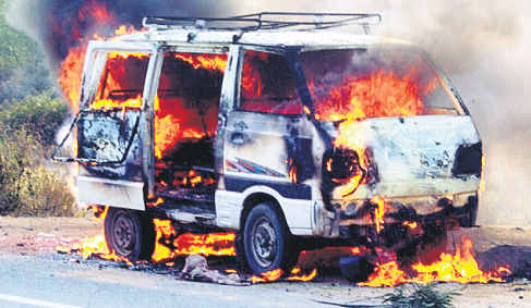 ضلع نظام آباد : شارٹ سرکٹ کے باعث ایک اومنی ویان شعلہ پوش